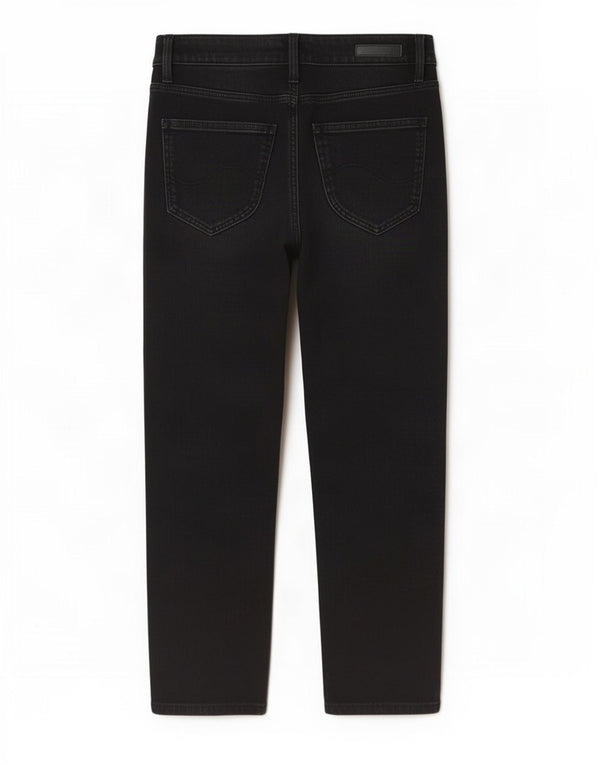 Lee Womens Scarlett High Capri Jeans W28 L20 Μαύρο βαμβακερό