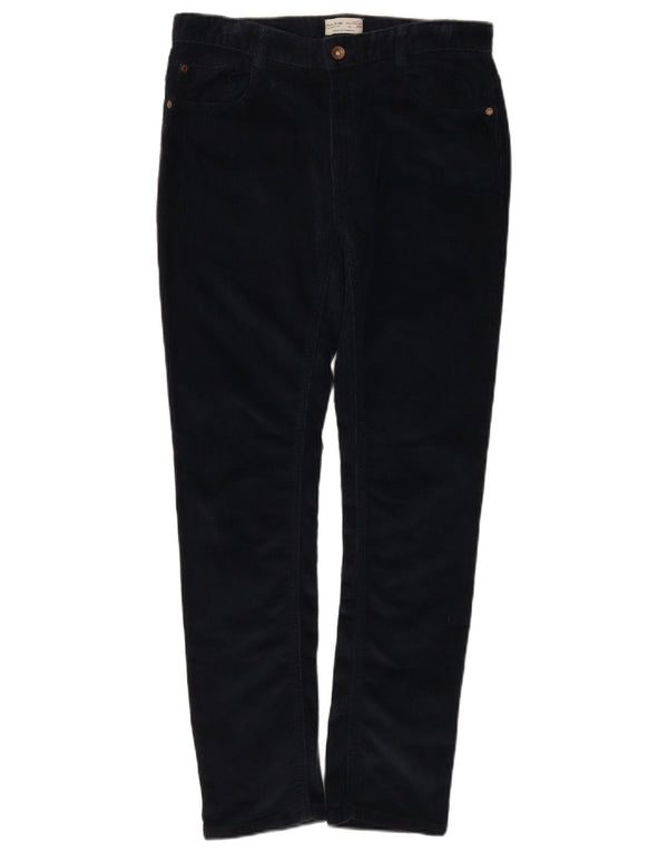 Παντελόνι ZARA Boys Slim Corduroy 13-14 ετών W30 L28 Navy Blue Cotton