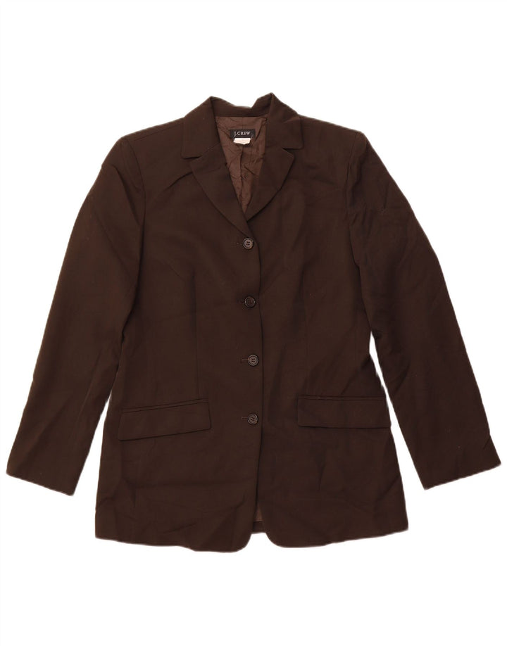 J. CREW Γυναικείο σακάκι με 4 κουμπιά σακάκι US 6 μεσαίο καφέ μαλλί