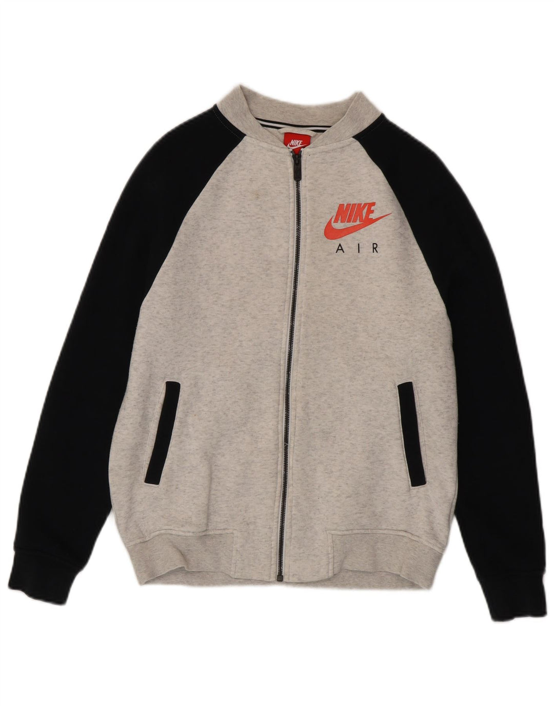 Ανδρική φόρμα αθλητικής φόρμας Nike με γραφικό μπουφάν, μικρό γκρι, βαμβακερό