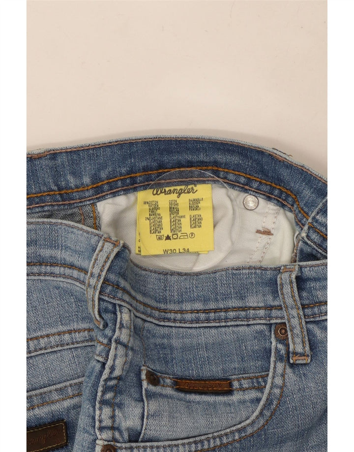 Ανδρικό τζιν WRANGLER ίσιο W30 L30 Μπλε βαμβακερό