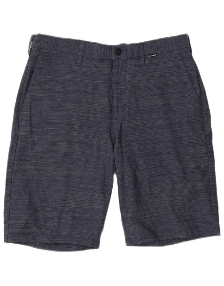 Ανδρικό σορτς chino Hurley W32 με μεσαίο μπλε ναυτικό πολυεστέρα