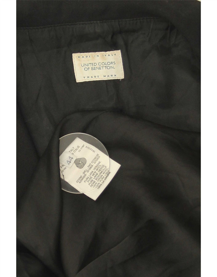 Benetton Γυναικείο Longline Blazer Jacket IT 44 Medium Black