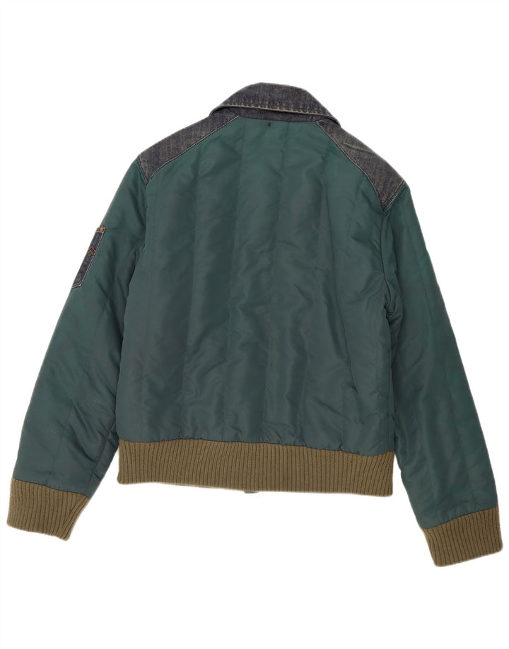Ανδρικό μπουφάν Energie Bomber UK 38 Medium Green Colourblock Polyester