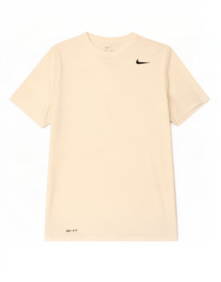 Ανδρικό T-Shirt Nike Dri Fit, μεσαίο λευκό πολυεστέρας