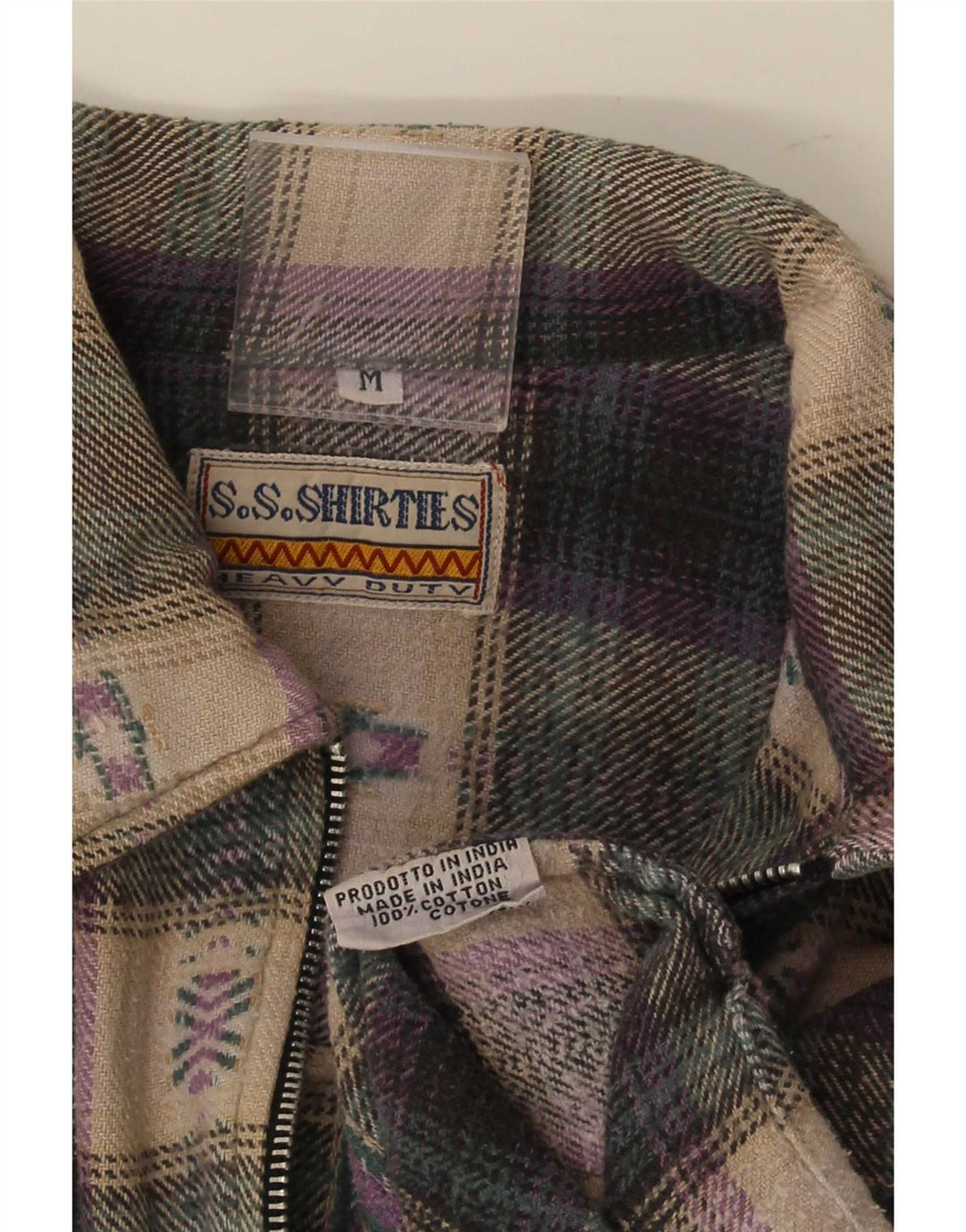 S.S.Shirties Ανδρικό πουκάμισο με φαρδιά φαρδιά φανέλα μεσαίο πολύχρωμο καρό