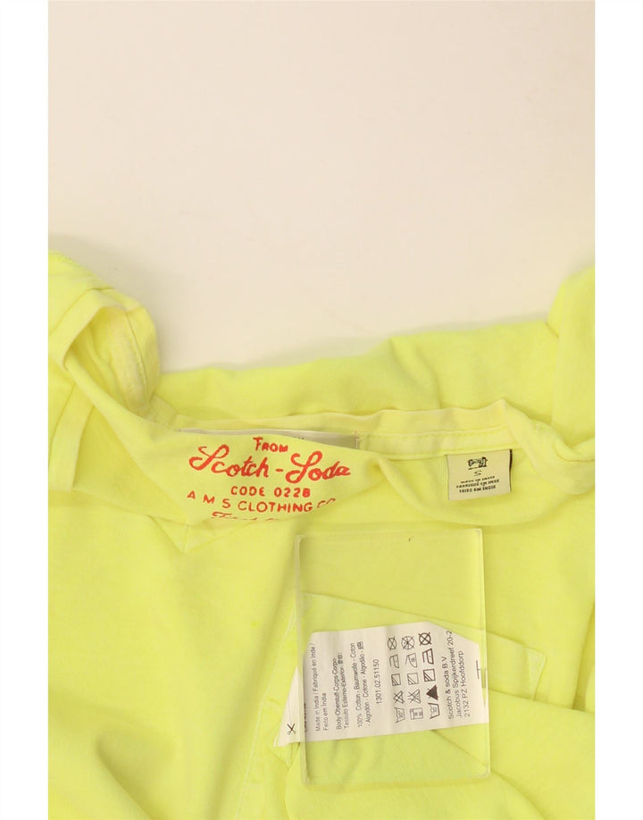 Ανδρικό T-Shirt SCOTCH & SODA Top Μικρό κίτρινο βαμβακερό
