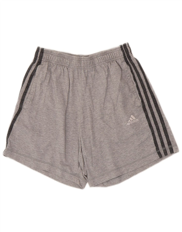 Ανδρικό αθλητικό σορτς Adidas μικρό γκρι βαμβακερό
