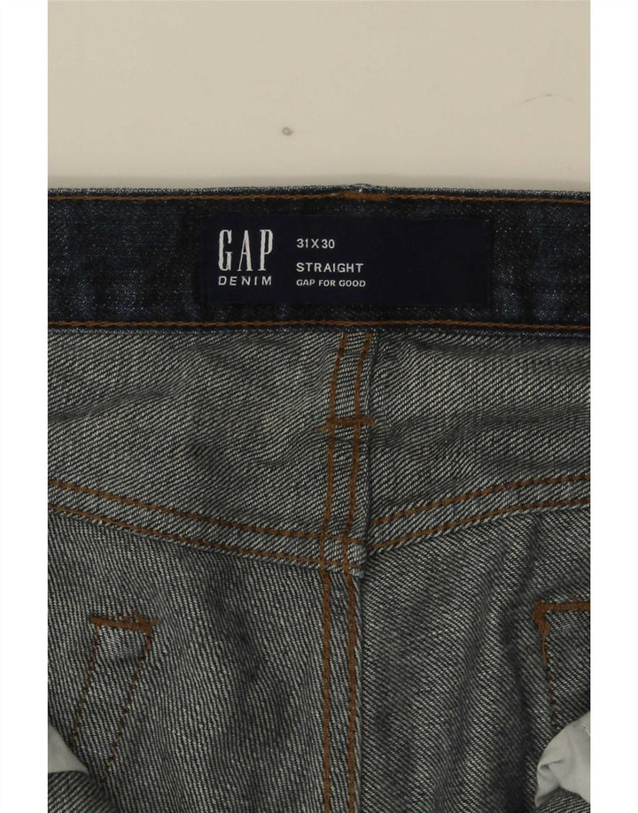 Ανδρικό τζιν Gap ίσιο W31 L30 Navy Blue Cotton