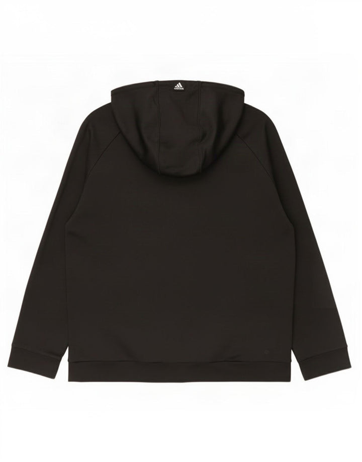 Adidas Ανδρικό γραφικό κουκούλα Jumper XL Μαύρο πολυεστέρα