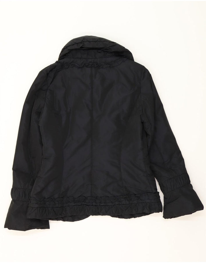 BOND STREET Womens Padded Blazer Jacket IT 44 Medium Navy Blue Polyester Vintage Bond Street and Second-Hand Bond Street from Messina Hembry 