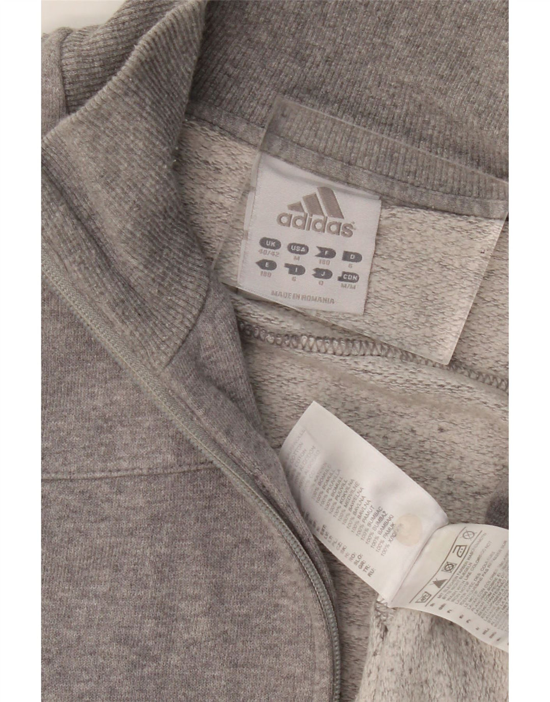 Ανδρική φόρμα ADIDAS Top Jacket UK 40/42 Βαμβακερό μεσαίο γκρι με φλύκταινες