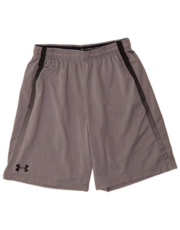 Ανδρικό αθλητικό σορτς με χαλαρή εφαρμογή Under Armour, μεσαίου γκρι, αθλητικό από πολυεστέρα
