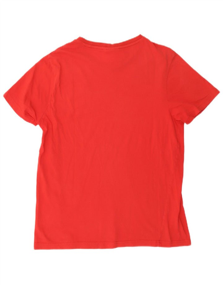 Fila Γυναικείο T-Shirt Top UK 14 μεσαίο κόκκινο βαμβακερό