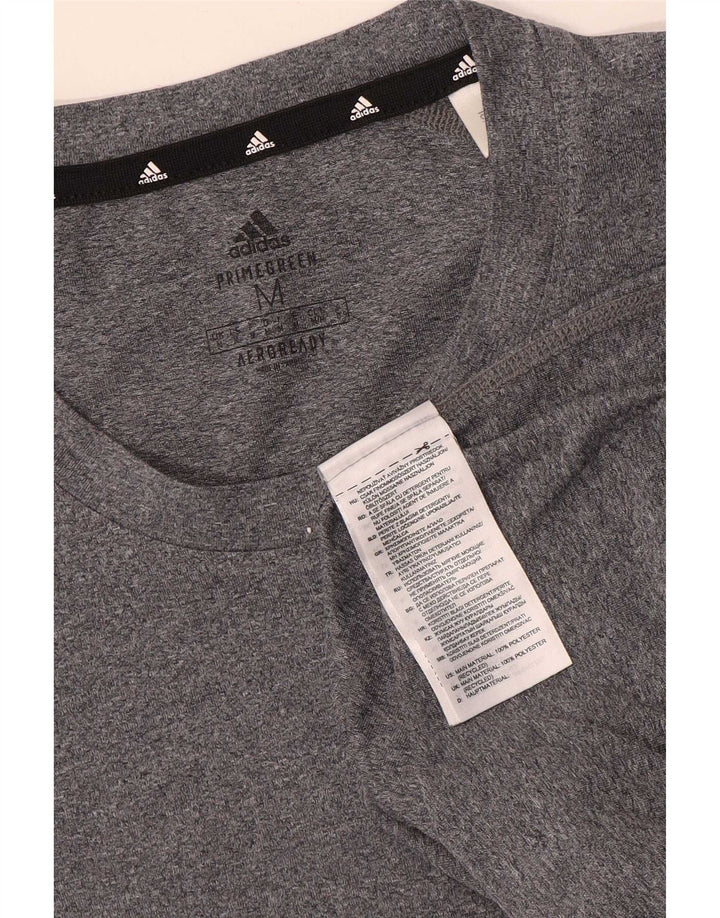 Adidas Ανδρικό T-Shirt Aeroready Top Medium Grey Flecked Polyester