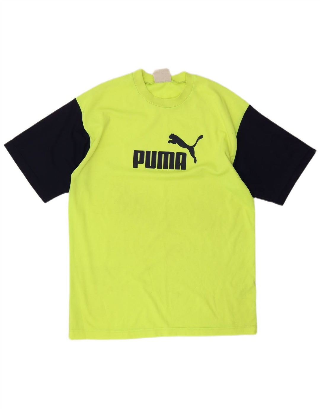 Ανδρικό γραφικό μπλουζάκι Puma Top Large Yellow Colorblock Πολυεστέρας