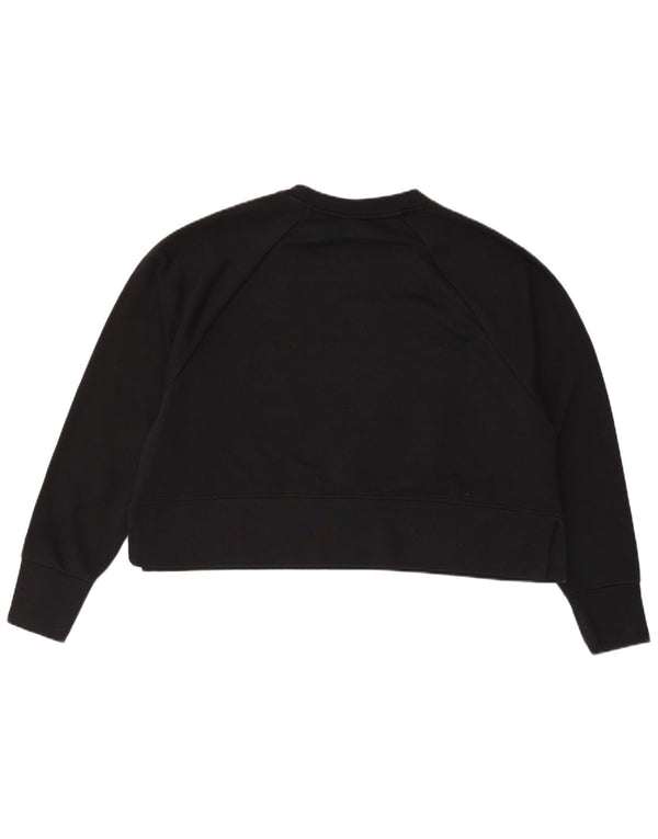 Γυναικείο γραφικό υπερμεγέθη φούτερ Nike Dri Fit Jumper UK 14 Medium Black