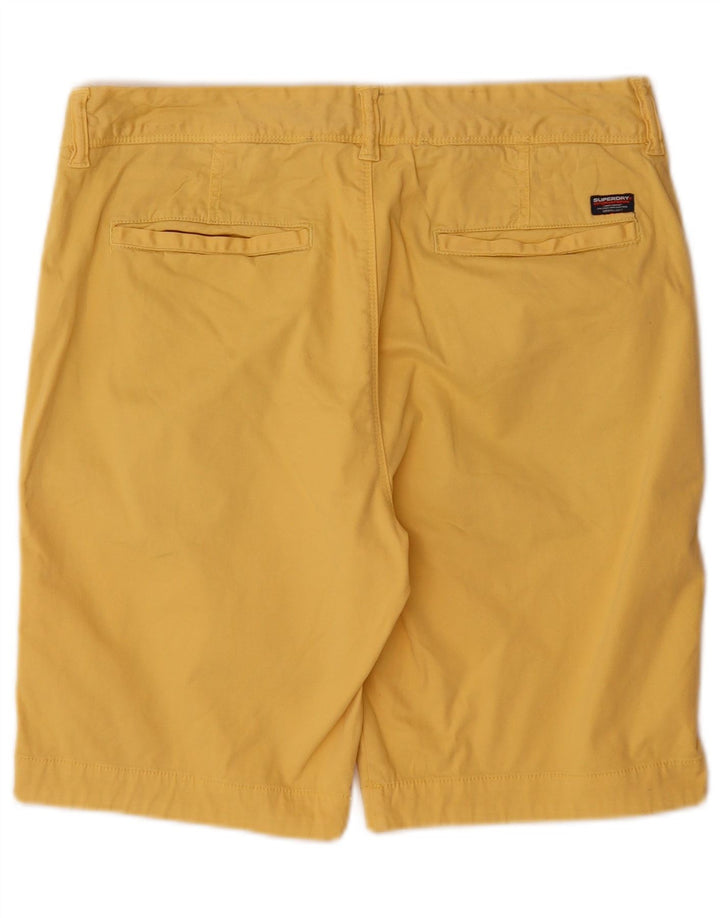 Ανδρικό σορτς Chino Superdry W33 μεγάλο κίτρινο βαμβακερό