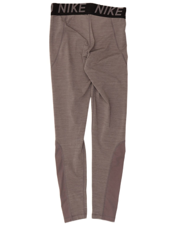 Γυναικεία κολάν Nike Dri Fit Graphic UK 14 Medium Grey Colourblock