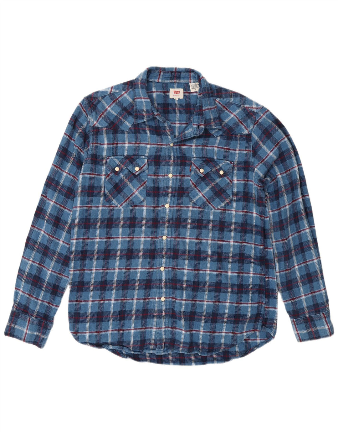 Ανδρικό φανελένιο πουκάμισο Levi's Large Blue Check