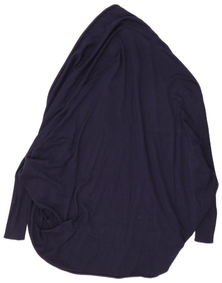 Zara Γυναικείο Longline Oversized Ζακέτα UK 14 Medium Navy Blue