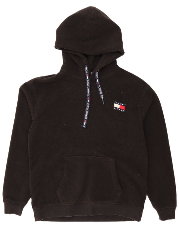 TOMMY HILFIGER Ανδρική κουκούλα Fleece Jumper Μεσαίο μαύρο πολυεστέρα