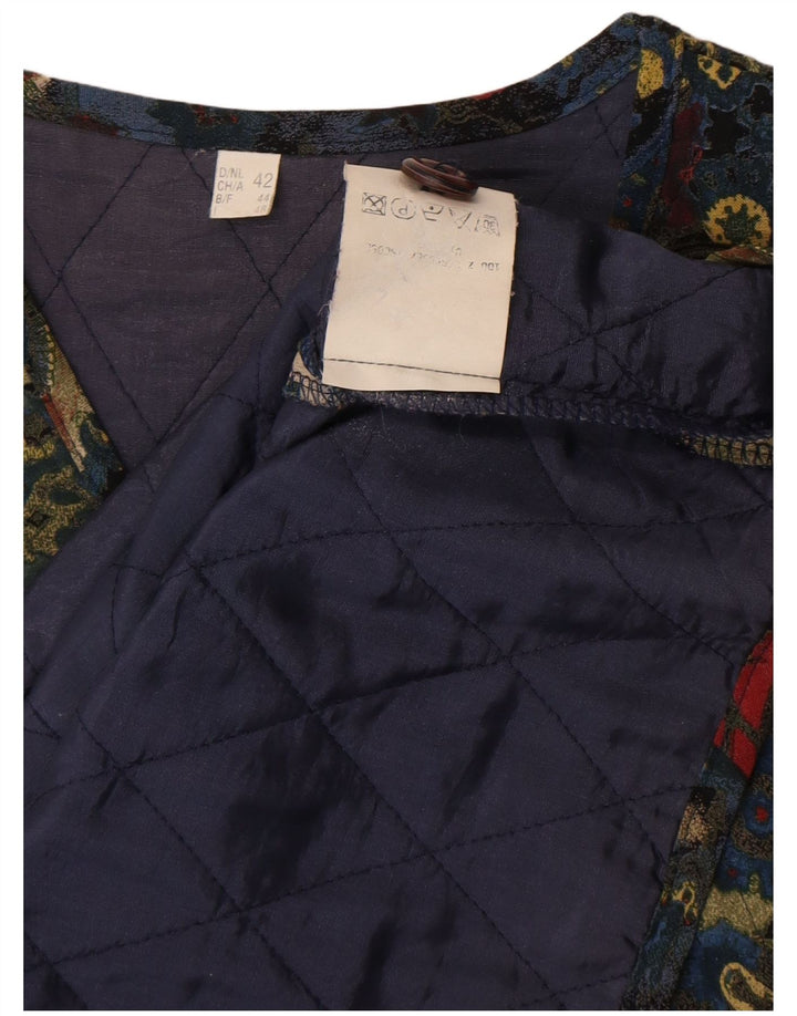 Vintage Γυναικείο Καπιτονέ Gilet EU 42 Μεγάλο πολύχρωμο Paisley