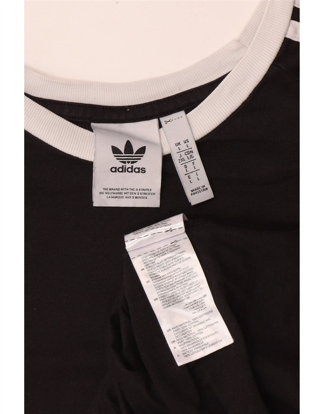 Ανδρικό T-Shirt ADIDAS Top Large Μαύρο Βαμβακερό