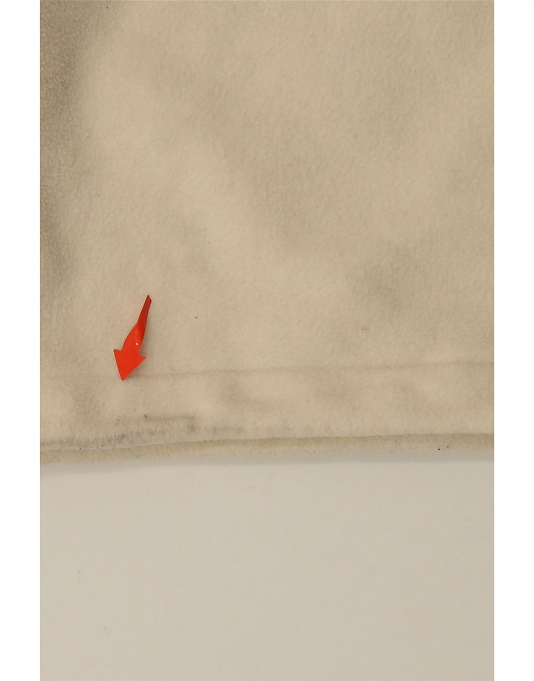 ADIDAS Γυναικείο γραφικό υπερμεγέθη φερμουάρ Fleece Jumper UK 10 Small Beige