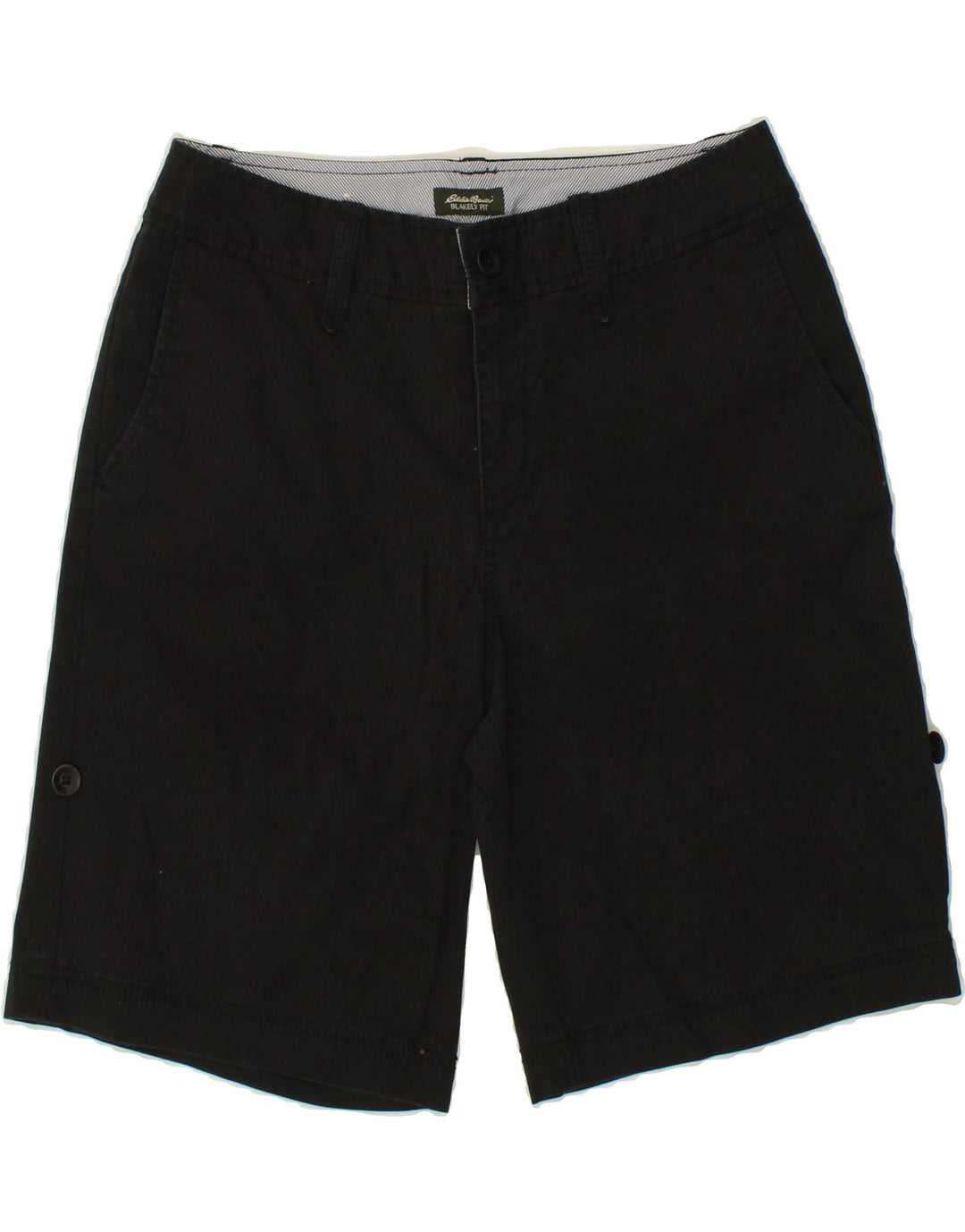 EDDIE BAUER Womens Blakely Fit Bermuda Shorts US 10 Large W30  Black Vintage Eddie Bauer and Second-Hand Eddie Bauer from Messina Hembry 