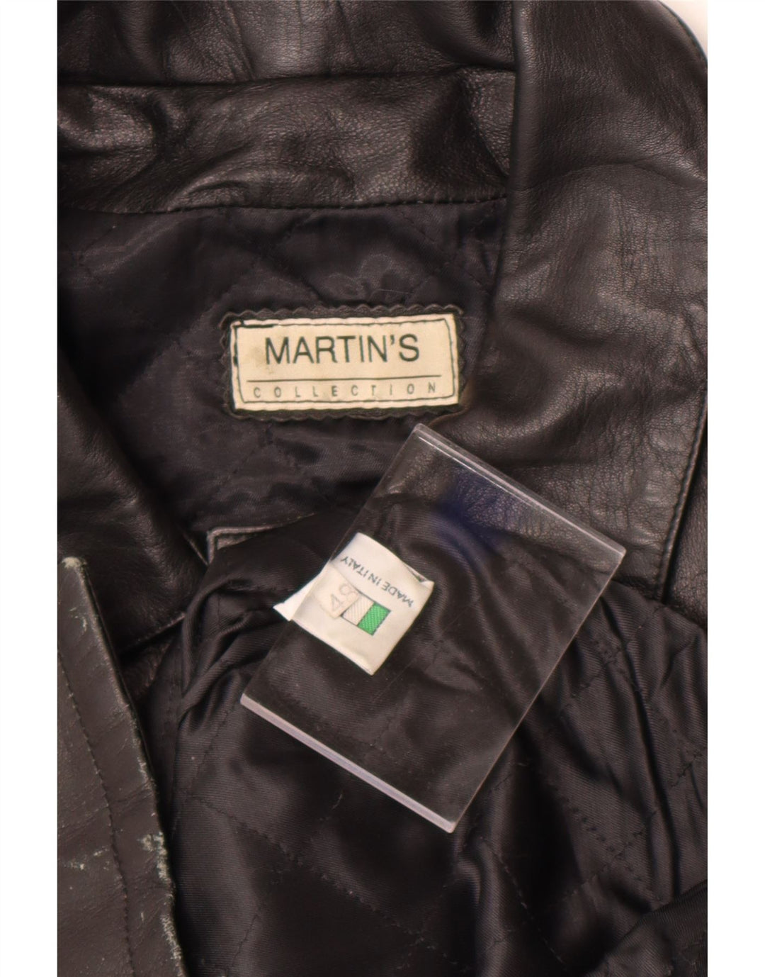 Ανδρικό δερμάτινο παλτό Martin's IT 48 Medium Black Leather