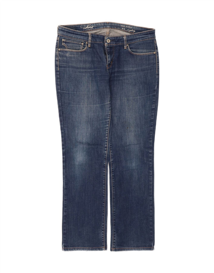 LEVI'S Womens Demi Curve Straight Jeans W31 L30 Blue Vintage Levi's and Second-Hand Levi's from Messina Hembry 