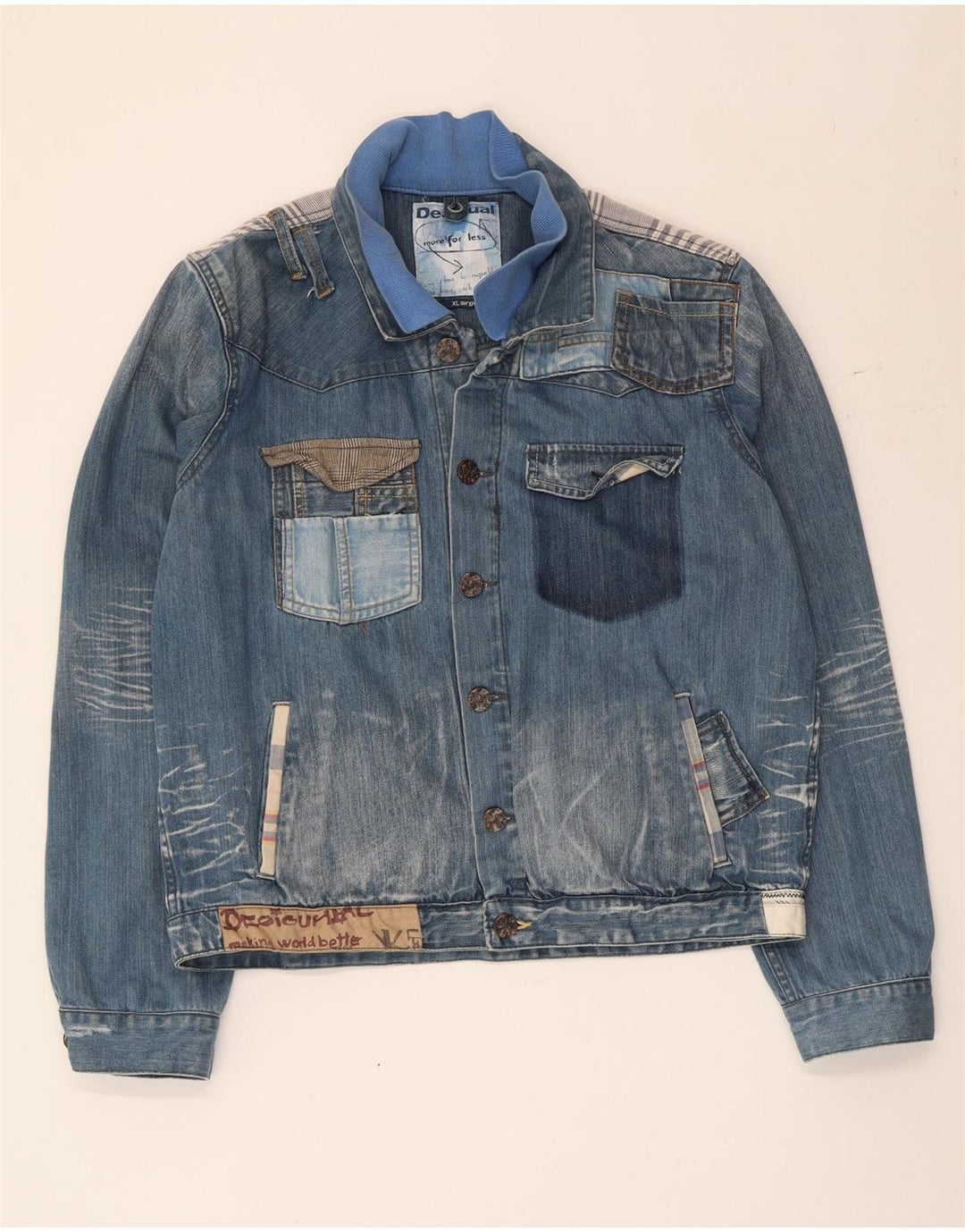 Ανδρικό τζιν τζιν μπουφάν Desigual 42 XL Μπλε βαμβακερό