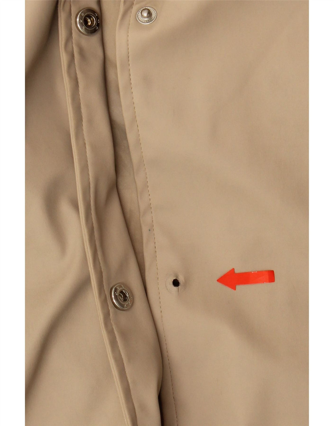 FRENCH CONNECTION Womens Hooded Windbreaker Jacket UK 14 Medium Beige Vintage French Connection and Second-Hand French Connection from Messina Hembry 
