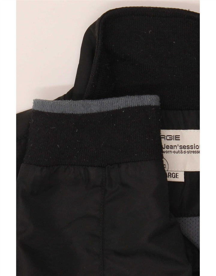 Energie Mens Bomber Jacket UK 40 Large Black Polyester
