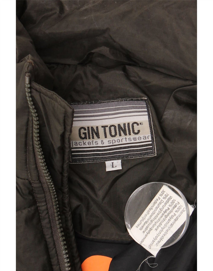 Gin Tonic Ανδρικό μπουφάν UK 40 Large Black Polyamide