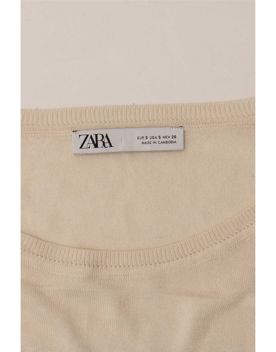Zara Γυναικείο Bolero Top 10 Small Off White ριγέ