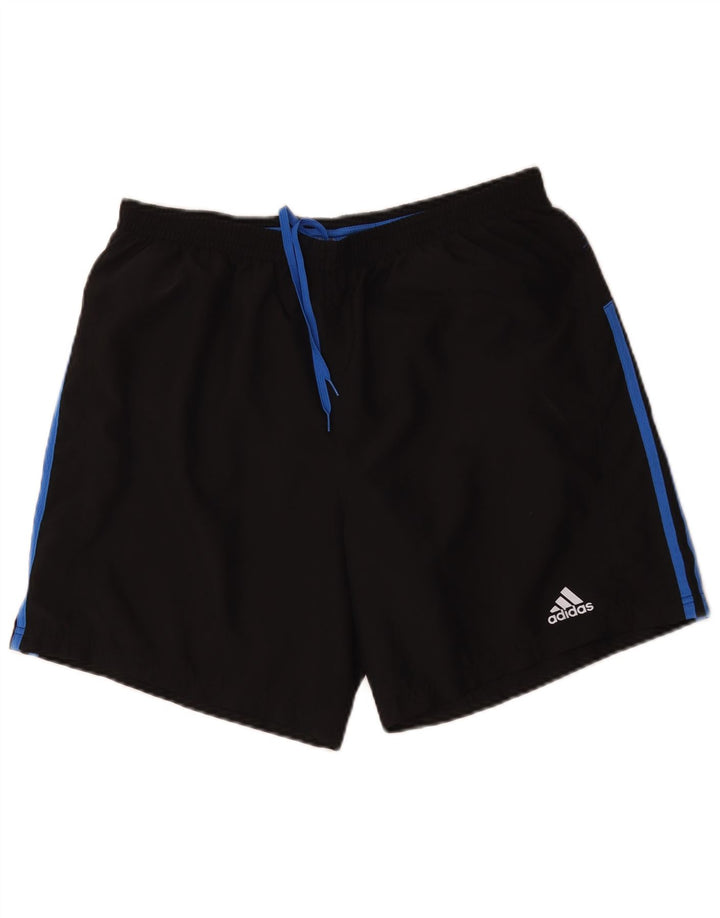 Ανδρικό σορτς Adidas Climalite με μεγάλο μαύρο χρώμα πολυεστέρα