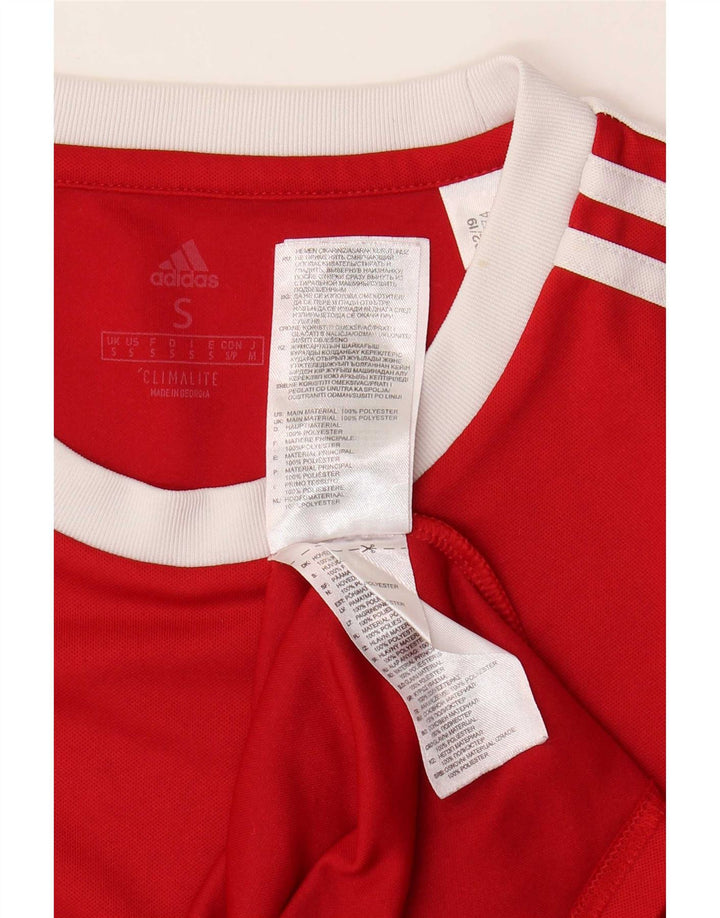 Adidas Ανδρικό T-Shirt Climalite Top Small Red Polyester