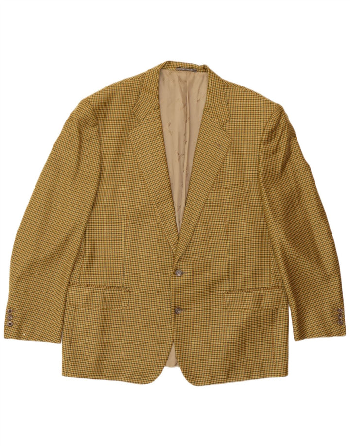 Trussardi Ανδρικό σακάκι σακάκι με 2 κουμπιά IT 56 3XL Beige Houndstooth