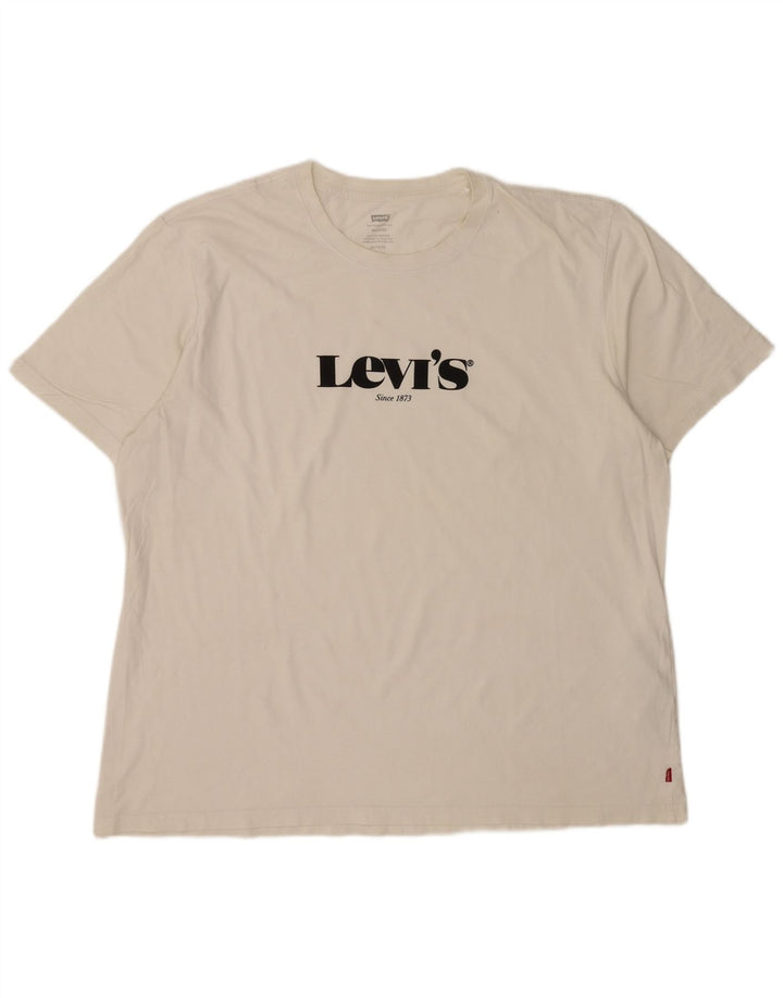 Ανδρικό γραφικό T-Shirt Levi's Top XL Λευκό βαμβακερό