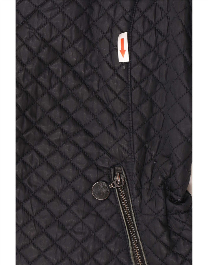 Massimo Dutti Γυναικεία καπιτονέ Gilet UK 18 XL Μαύρος Πολυεστέρας
