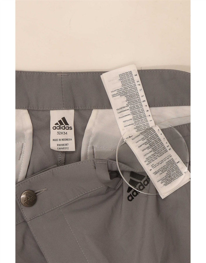 Ανδρικό παντελόνι Chino Adidas Slim W32 L34 Grey Polyester
