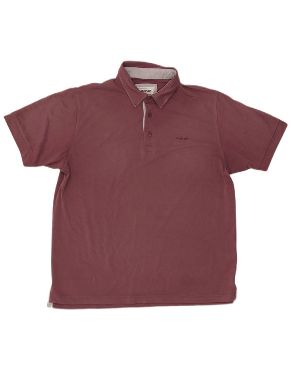 Rohan Mens Polo Shirt Large Burgundy Polyester