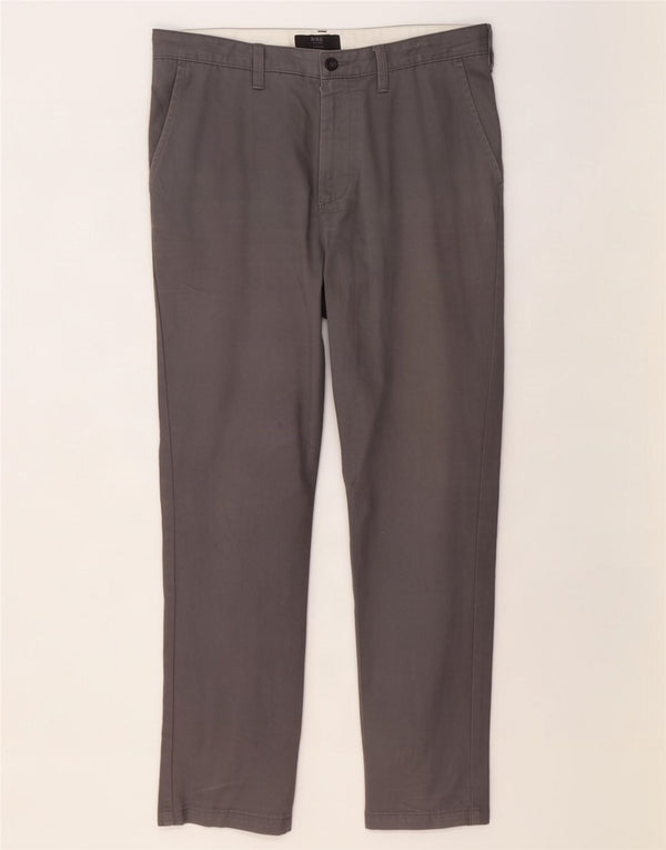 Marks & Spencer Ανδρικό κωνικό παντελόνι Chino W32 L29 Γκρι βαμβακερό