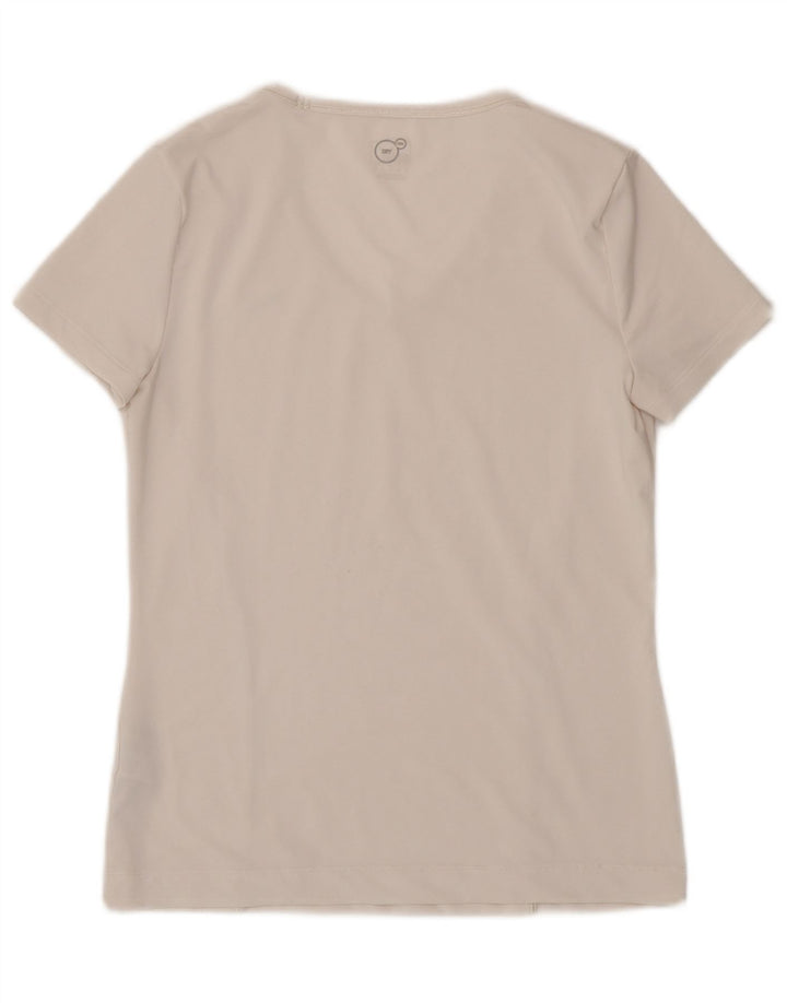 Puma Γυναικείο T-Shirt Top UK 12 Medium White Polyester