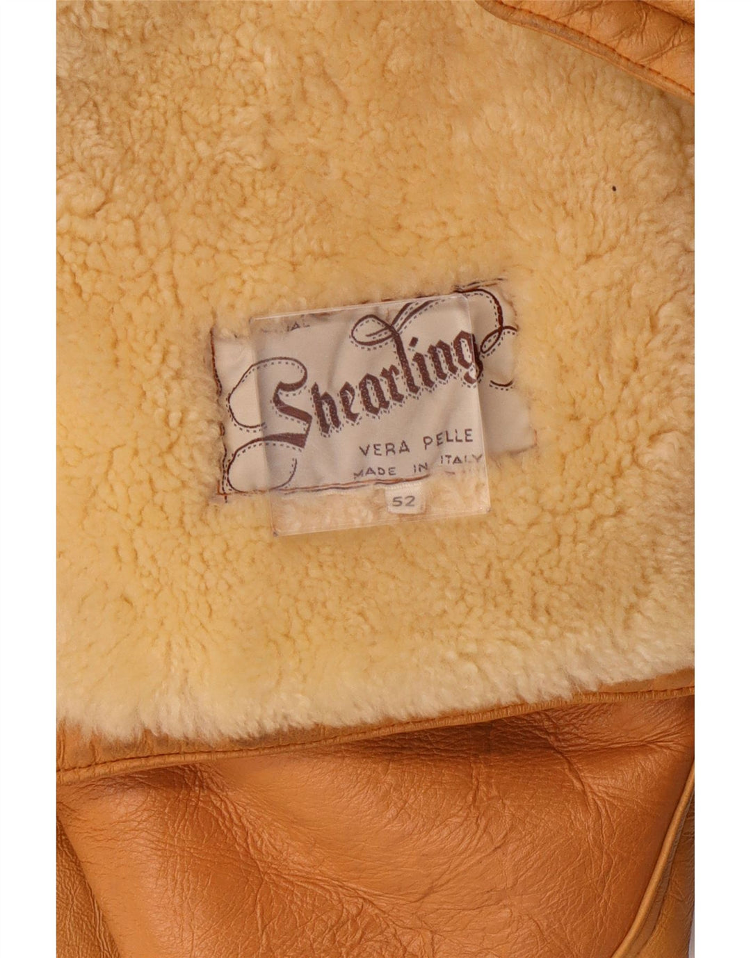 Vintage Ανδρικό Shearling Jacket IT 52 XL Brown Shearling