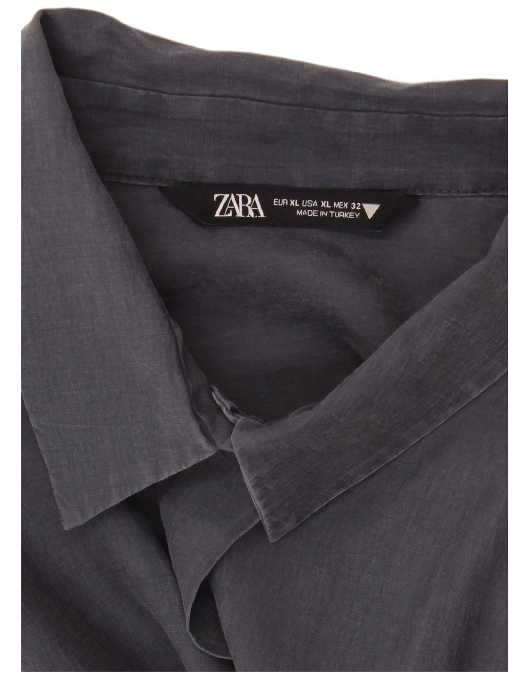 Zara Γυναικείο Longline Oversized πουκάμισο UK 18 XL Navy Blue