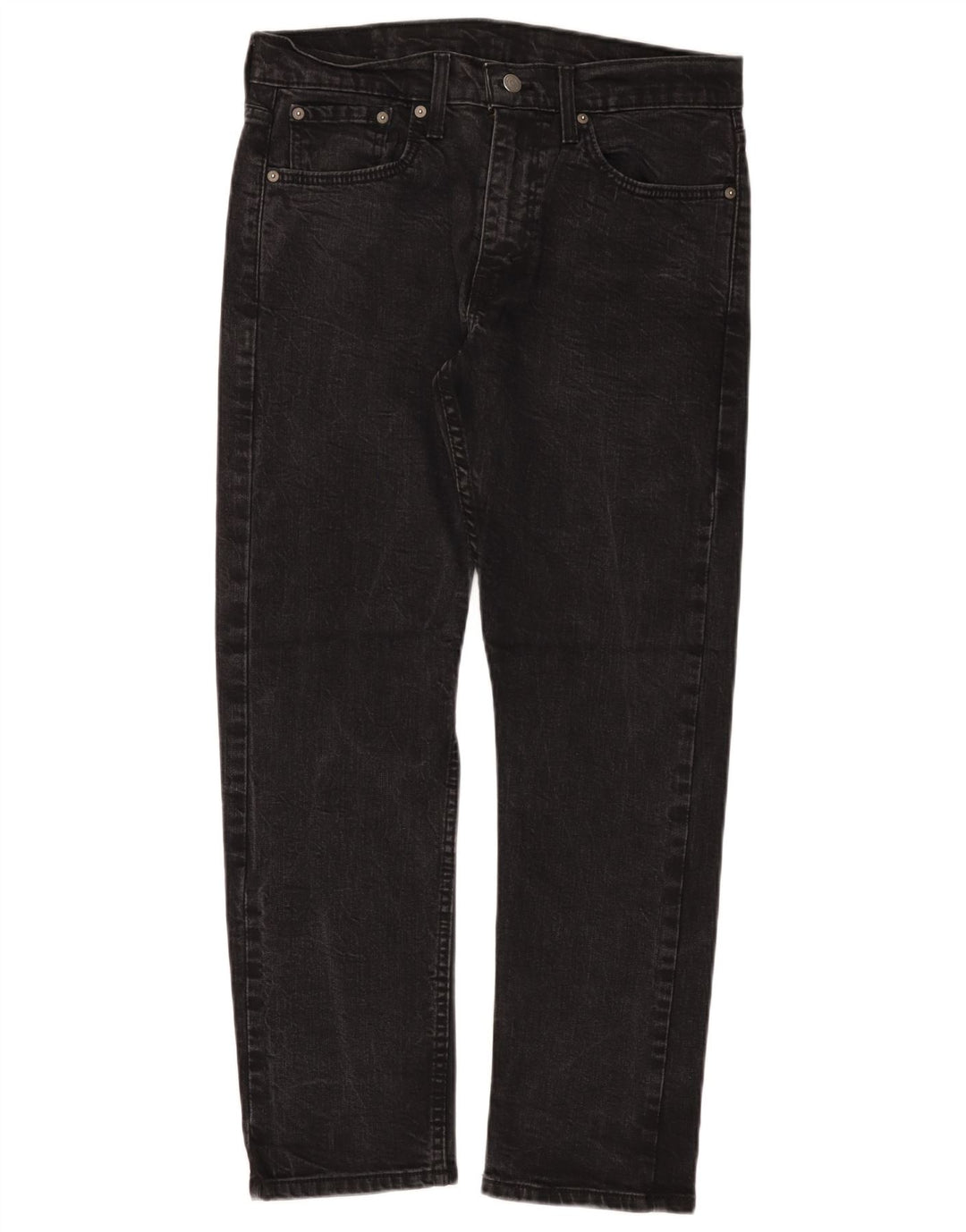 Ανδρικό LEVI'S 502 Tapered Jeans W32 L30 Μαύρο βαμβακερό