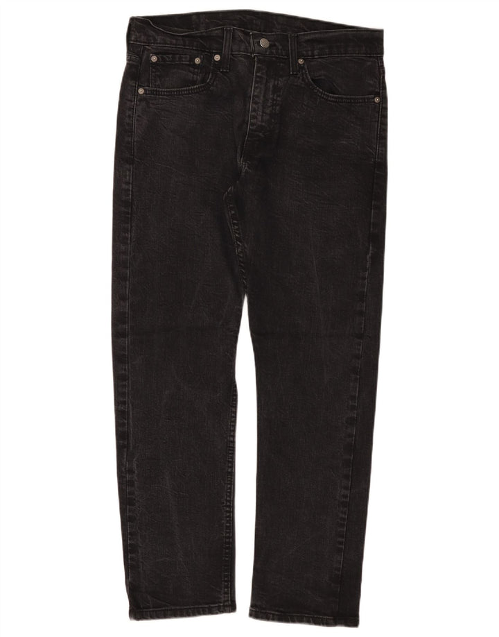 Ανδρικό LEVI'S 502 Tapered Jeans W32 L30 Μαύρο βαμβακερό